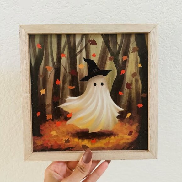 Target Bullseye Fall Ghost Painting - Picture 1 of 2